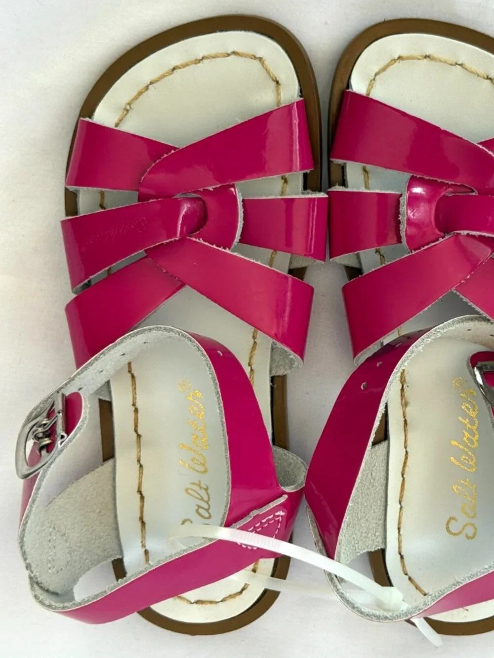 SALT WATER ORIGINAL SANDALS TODDLER GIRLS 11 HOYWAY SIZE 10 PINK FUCHSIA LEATHER